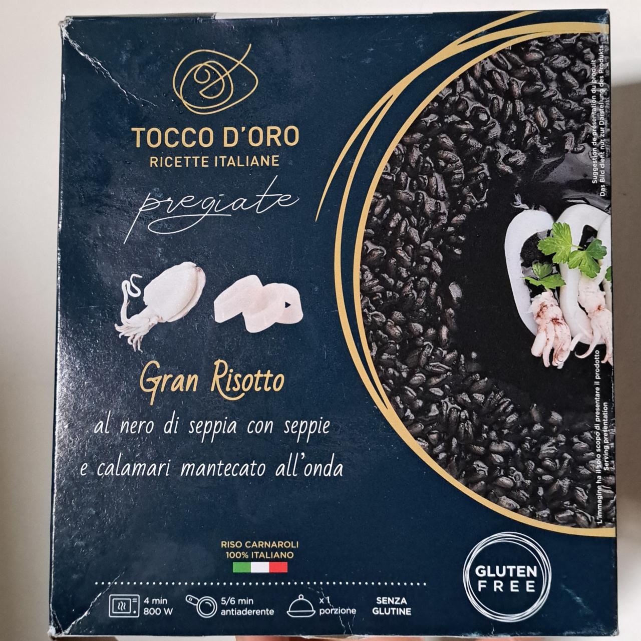 Fotografie - Grand Risotto al nero di di seppia e calamari Tocco D'Oro