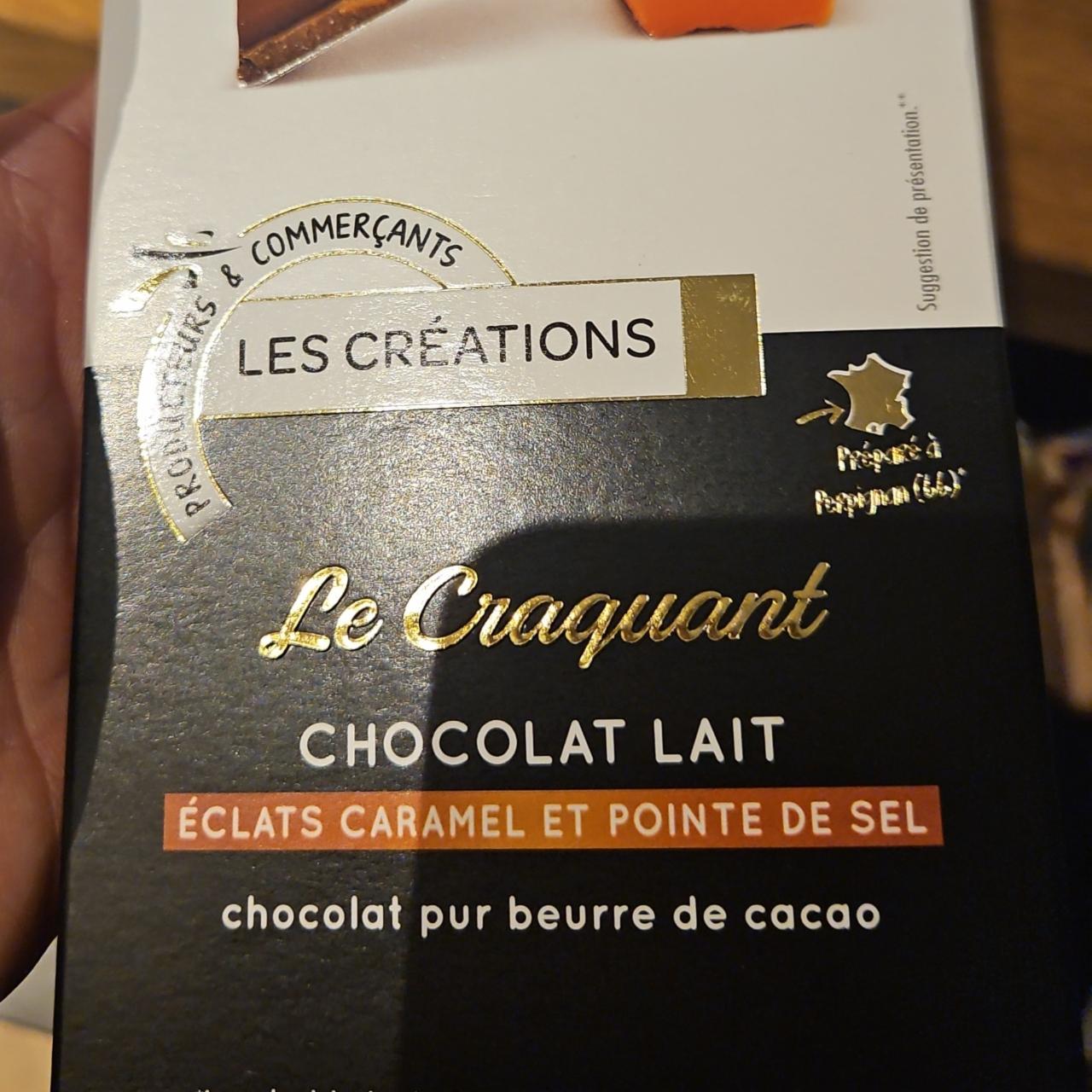 Fotografie - Le craquant chocolat lait éclats caramel et pointe de sel Les Créations