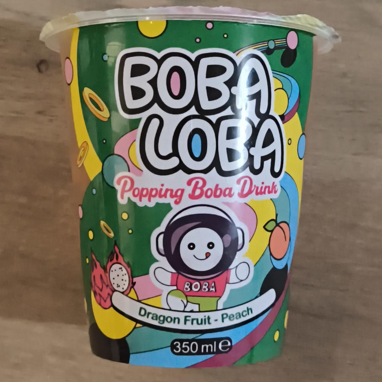 Fotografie - Popping boba drink dragon fruit - peach Boba Loba