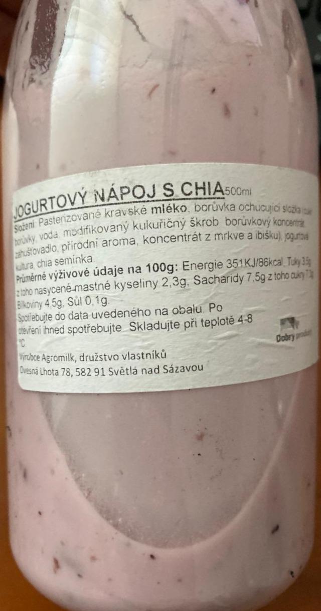 Fotografie - Jogurtový nápoj s chia Dobrý produkt