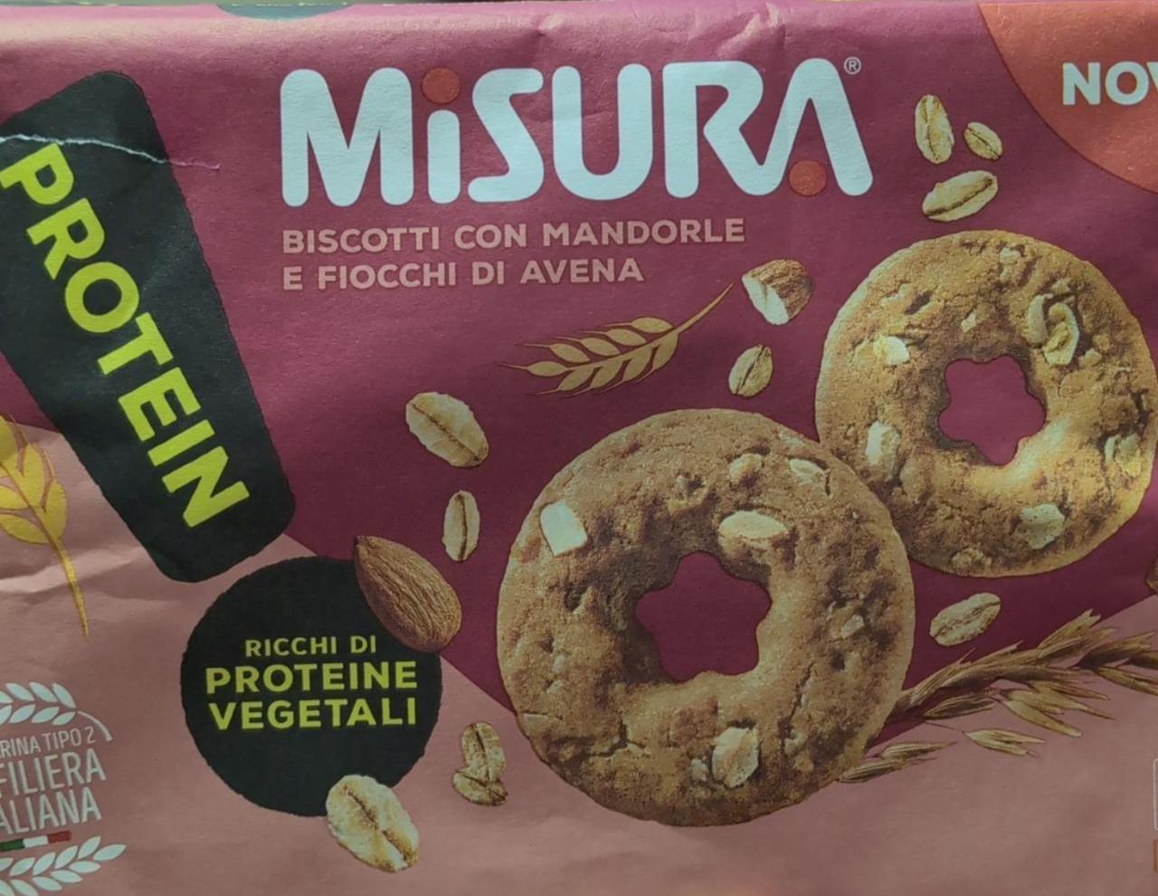 Fotografie - Protein biscotti con mandorle e fiocchi di avena Misura