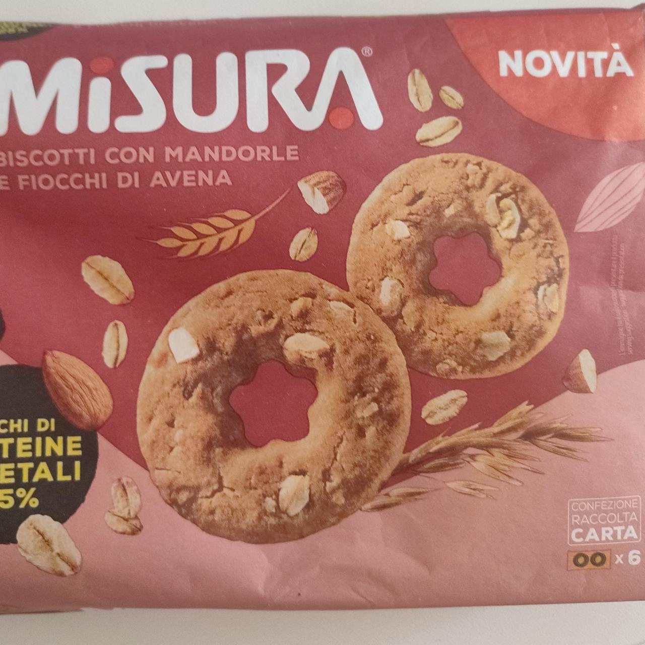 Fotografie - Protein biscotti con mandorle e fiocchi di avena Misura