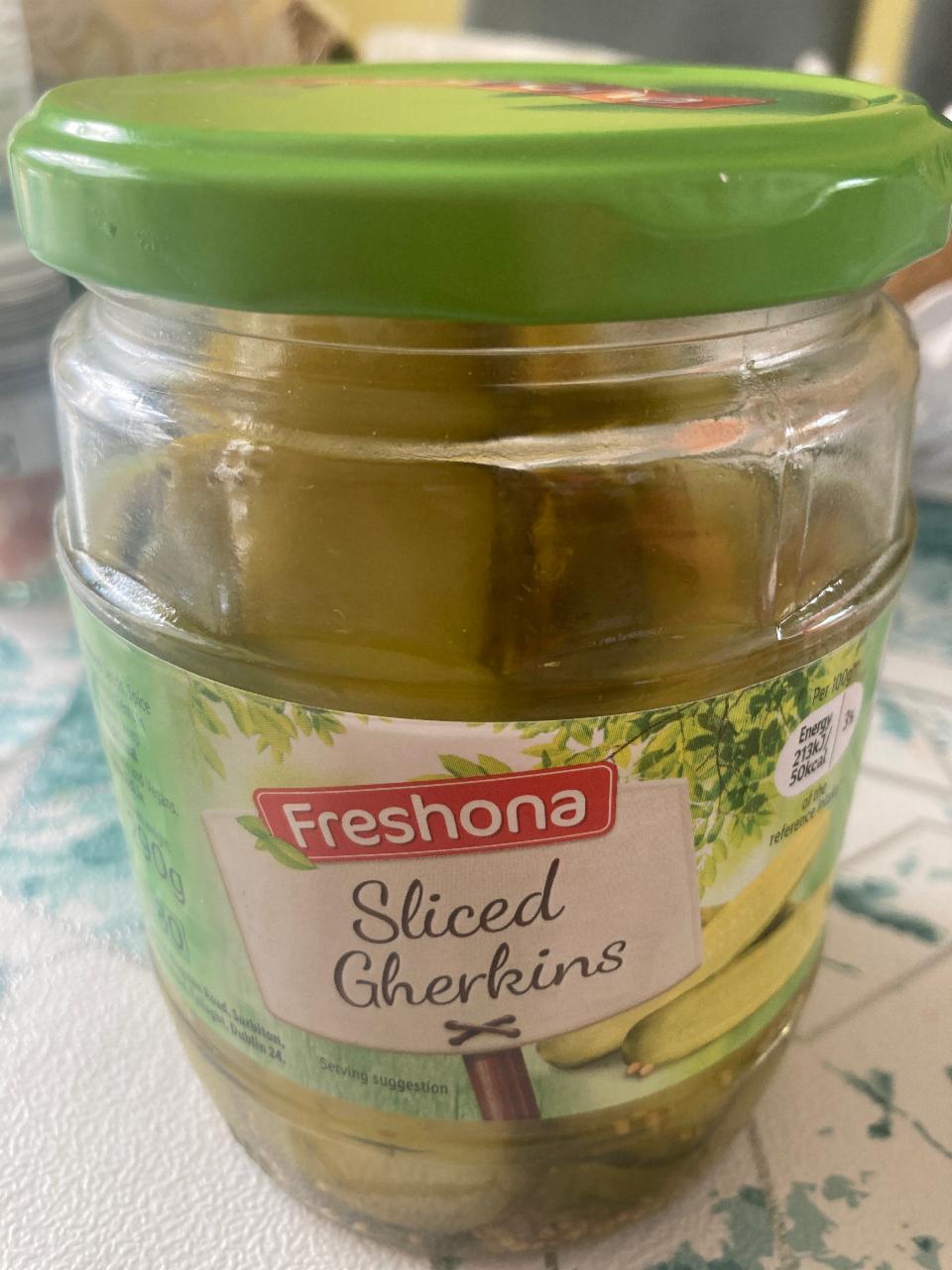 Fotografie - Sliced gherkins Freshona