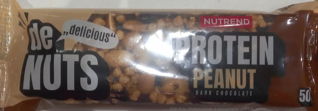 Fotografie - DeNuts protein peanut dark chocolate Nutrend