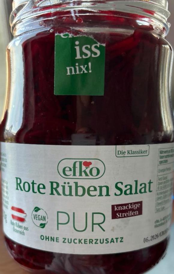 Fotografie - Rote Rüben Salat PUR Efko