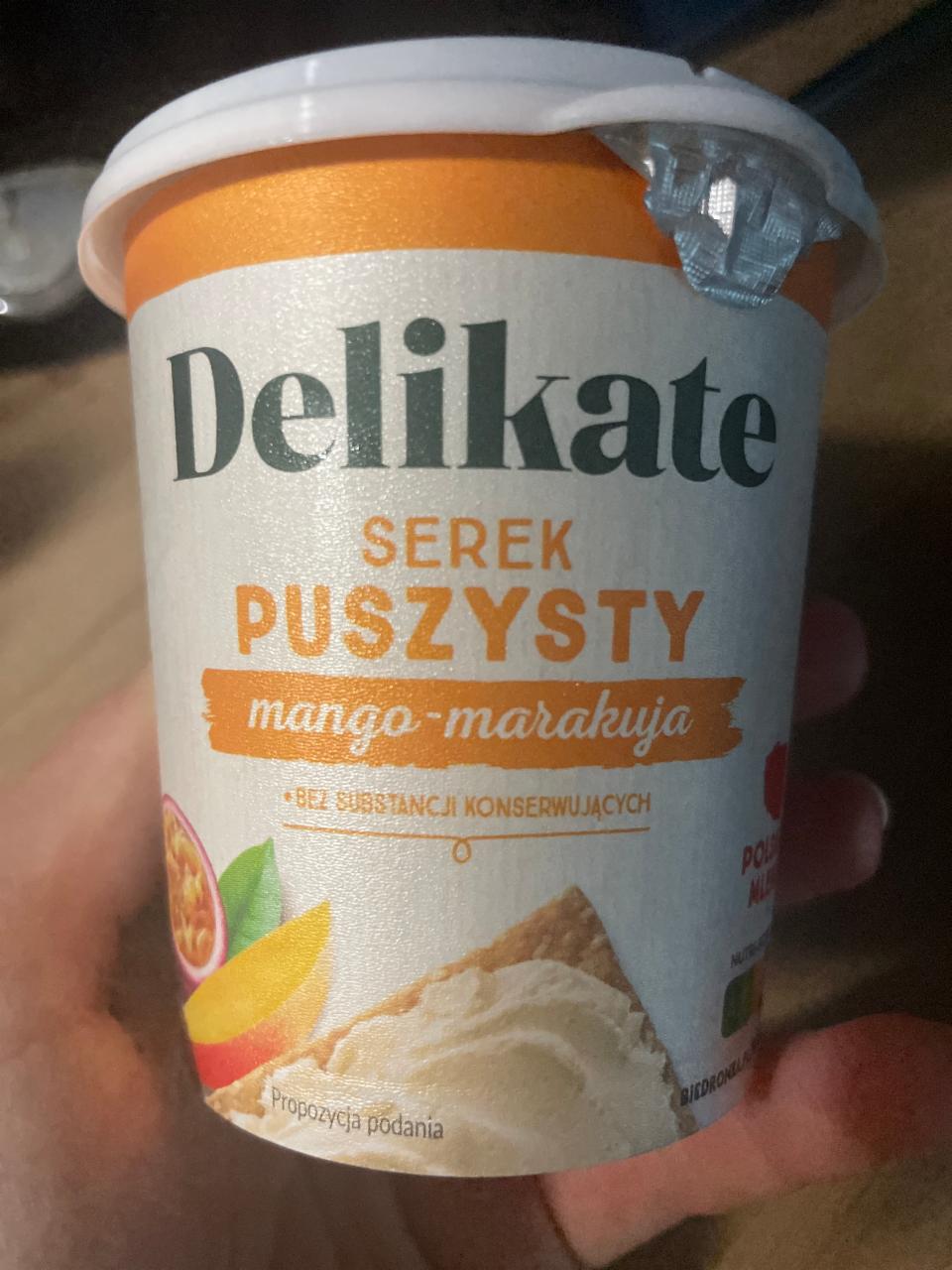 Fotografie - Serek puszysty mango-marakuja Delikate