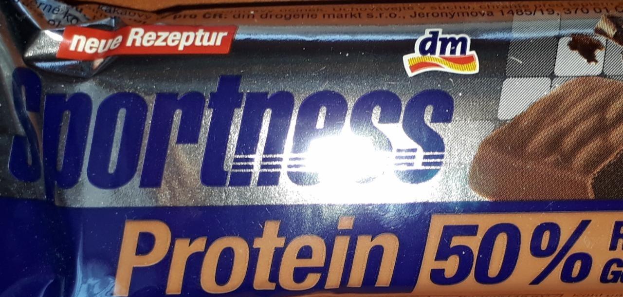 Fotografie - Protein 50% riegel mit fudgy-brownie-geschmack dm Sportness