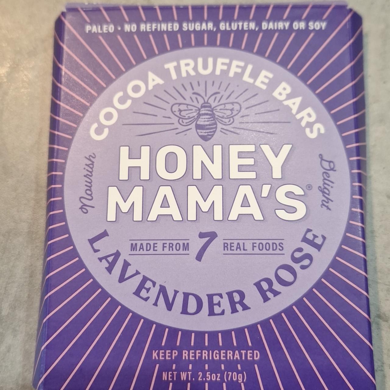 Fotografie - Cocoa truffle bars levander rose Honey Mama's