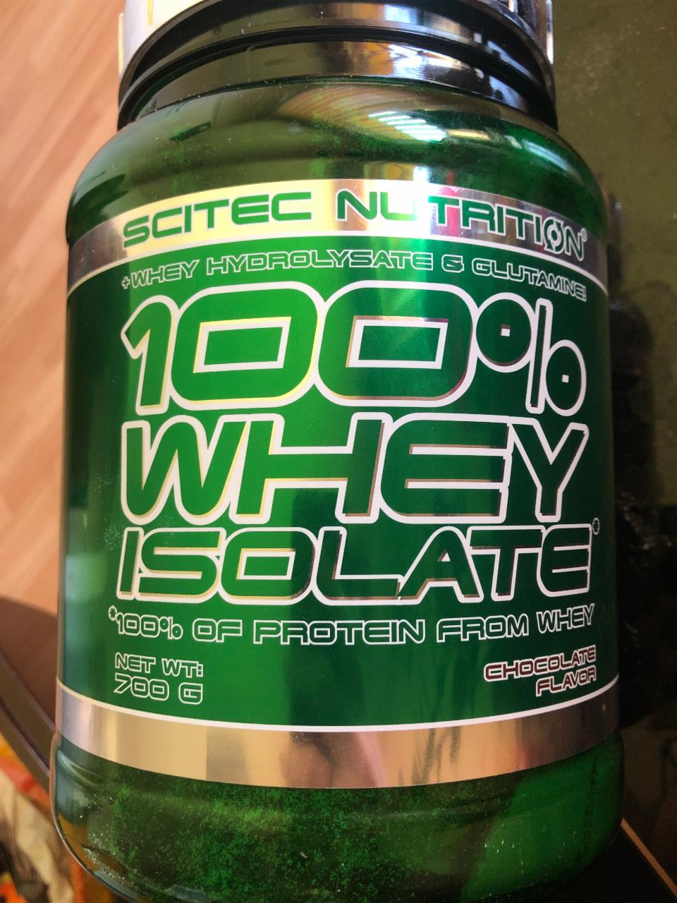 Fotografie - 100% whey isolate chocolate flavor Scitec Nutrition