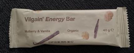 Fotografie - Organic Energy Bar Mulberry & Vanilla Vilgain