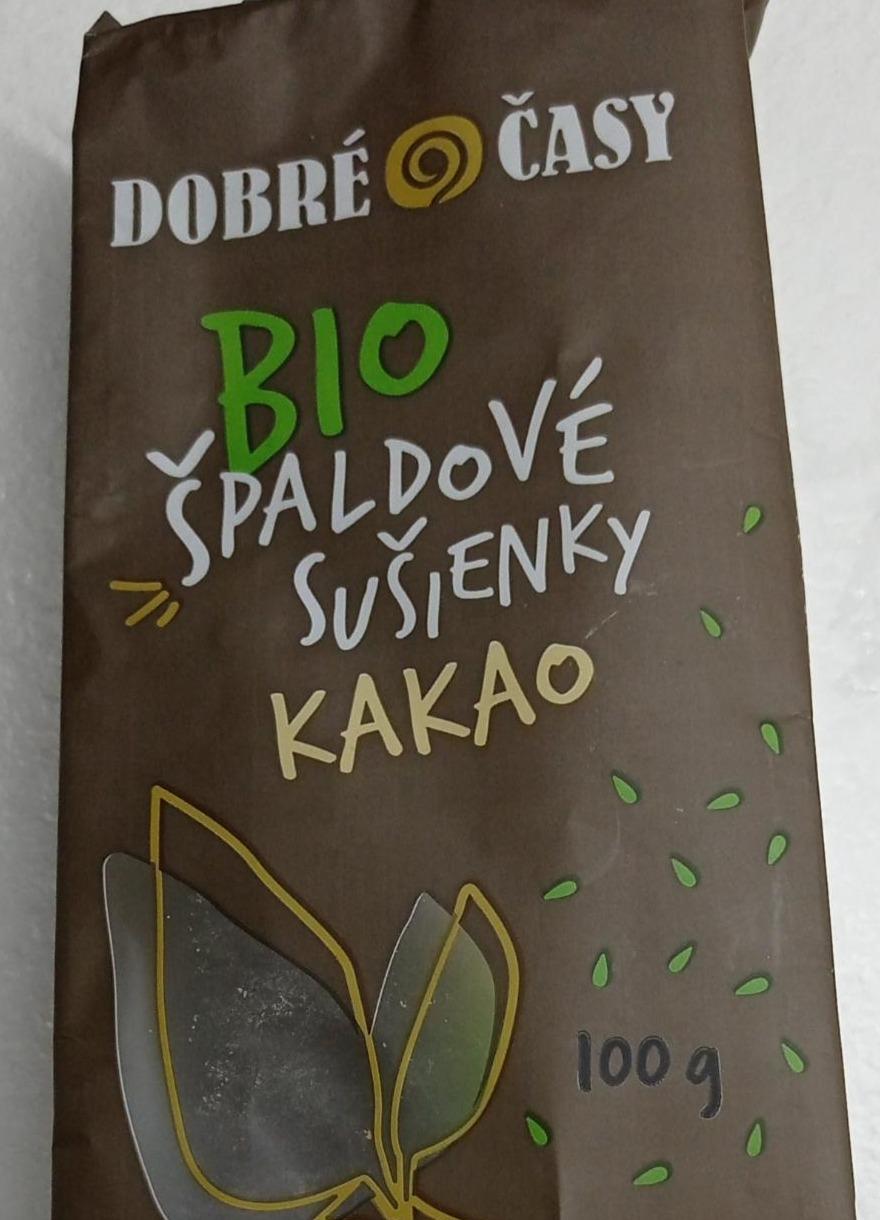 Fotografie - Bio špaldové sušenky kakao Dobré časy