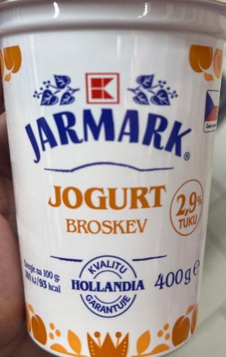 Fotografie - Jogurt broskev 2,9% tuku K-Jarmark