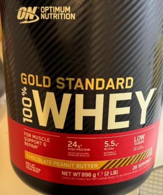 Fotografie - Gold Standard Whey 100% Chocholate Peanut Butter Optimum Nutrition