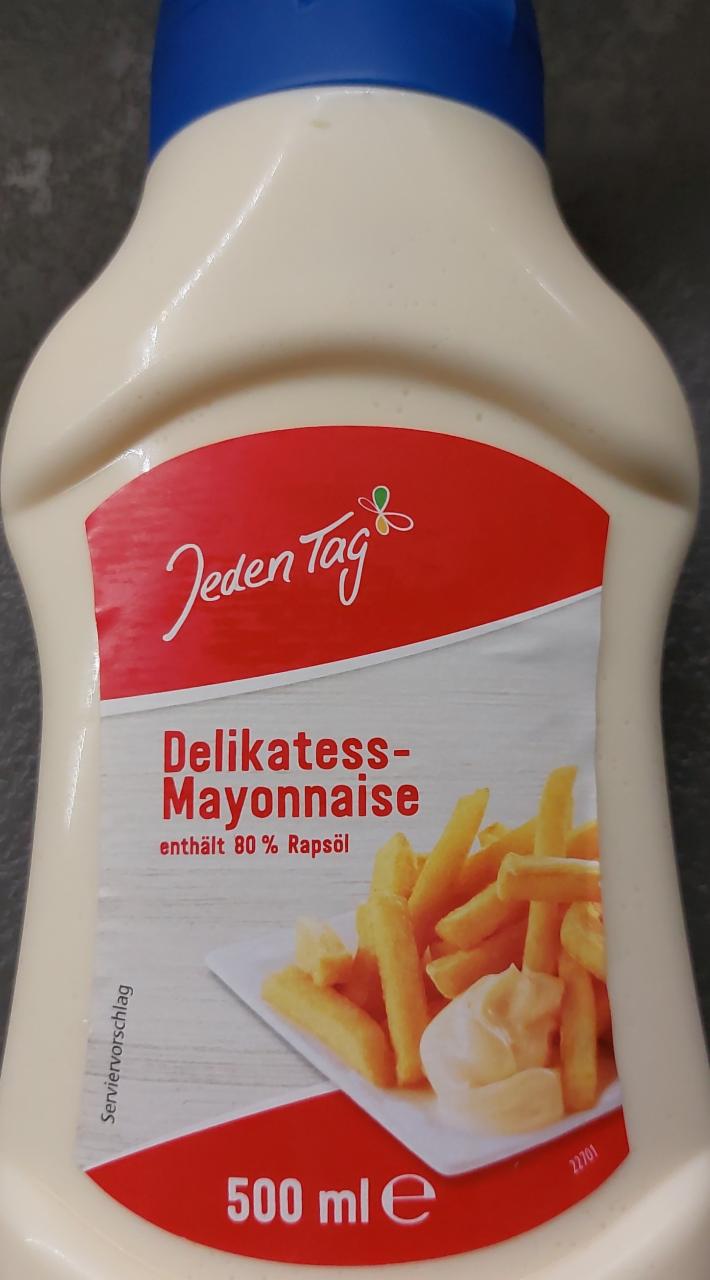 Delikatess-Mayonnaise Jeden kJ kalorie, nutriční a hodnoty - Tag