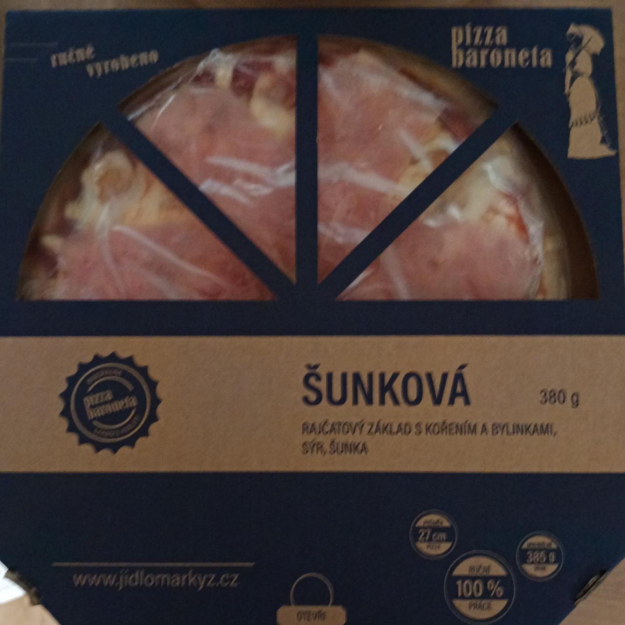 Fotografie - Šunková pizza baroneta