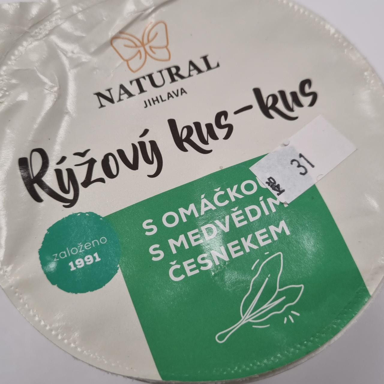 Fotografie - Rýžový kus-kus s omáčkou s medvědím česnekem Natural Jihlava