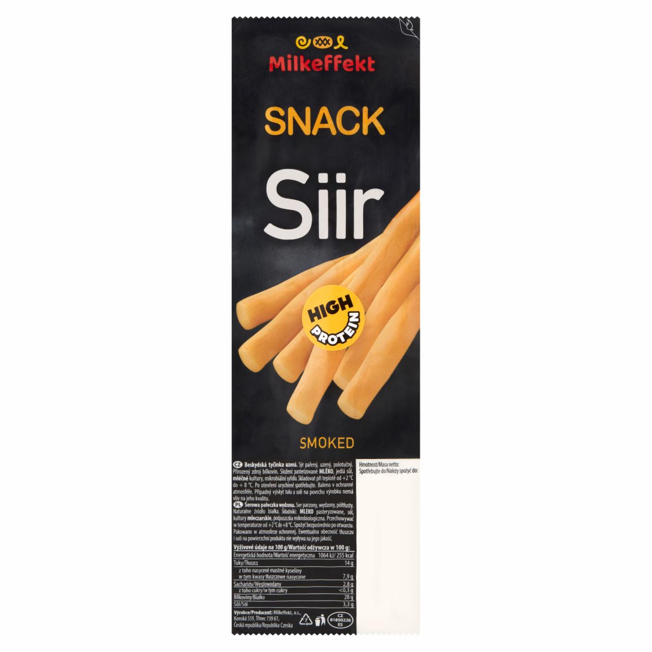 Fotografie - Snack siir smoked high protein Milkeffekt