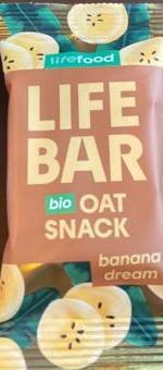 Fotografie - Lifebar Bio Oat snack banana dream Lifefood