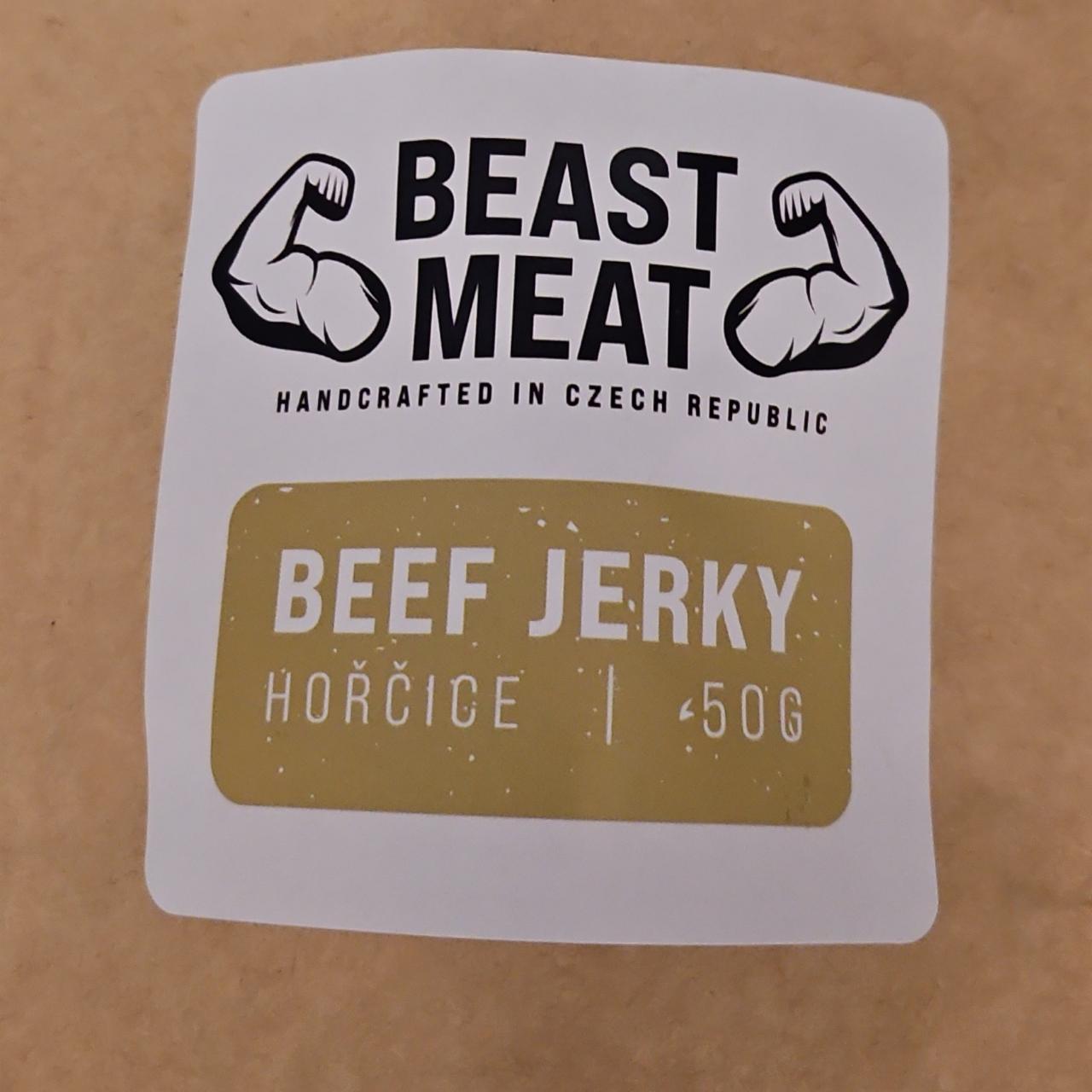 Fotografie - Beef jerky hořčice Beast Meat