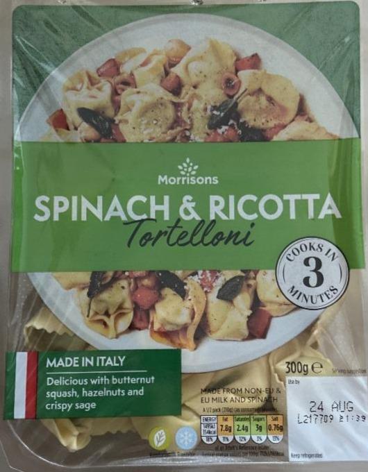 Fotografie - Spinach & ricotta tortelloni Morrisons