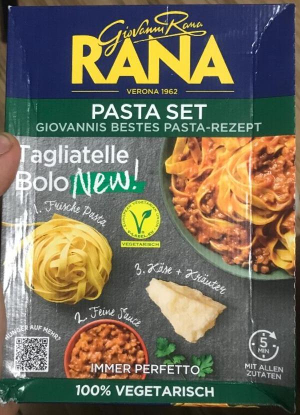 Pasta set new! hodnoty Tagliatelle - a nutriční Bolo Giovanni kalorie, Rana kJ