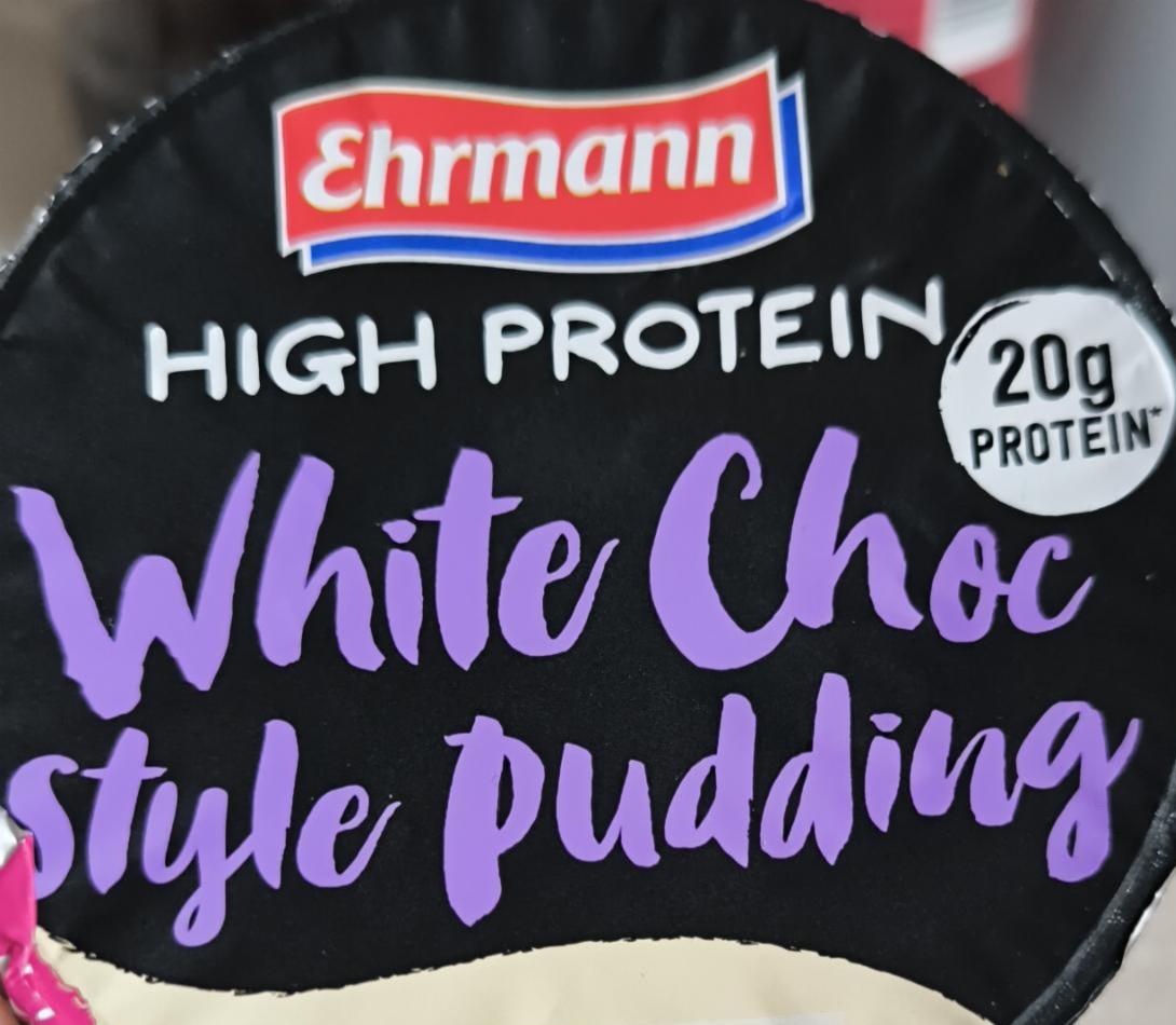 Fotografie - High protein white choc style pudding Ehrmann