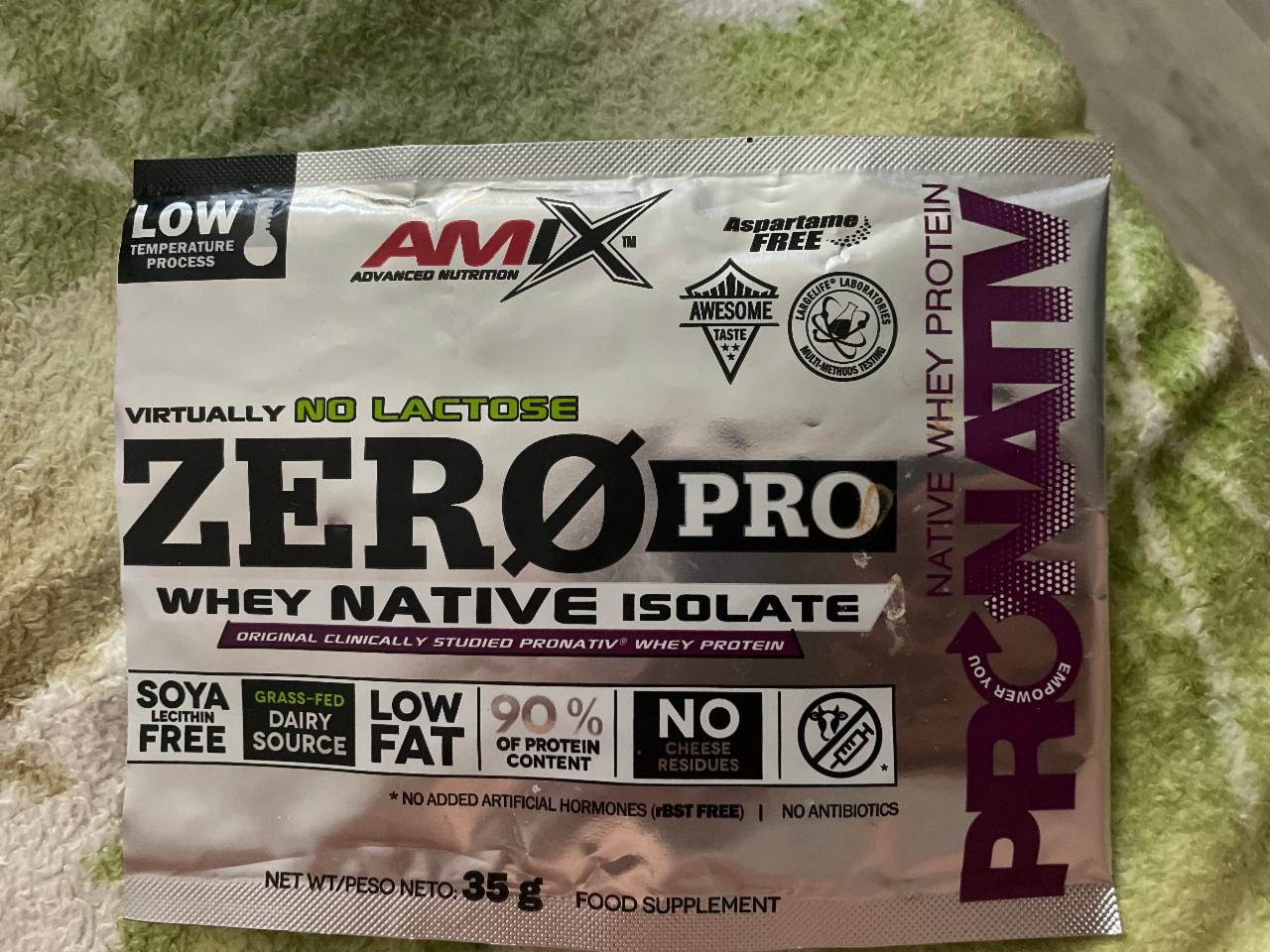 Fotografie - Zero pro native whey protein Amix Nutrition