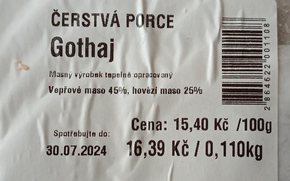 Fotografie - Gothaj Čerstvá porce