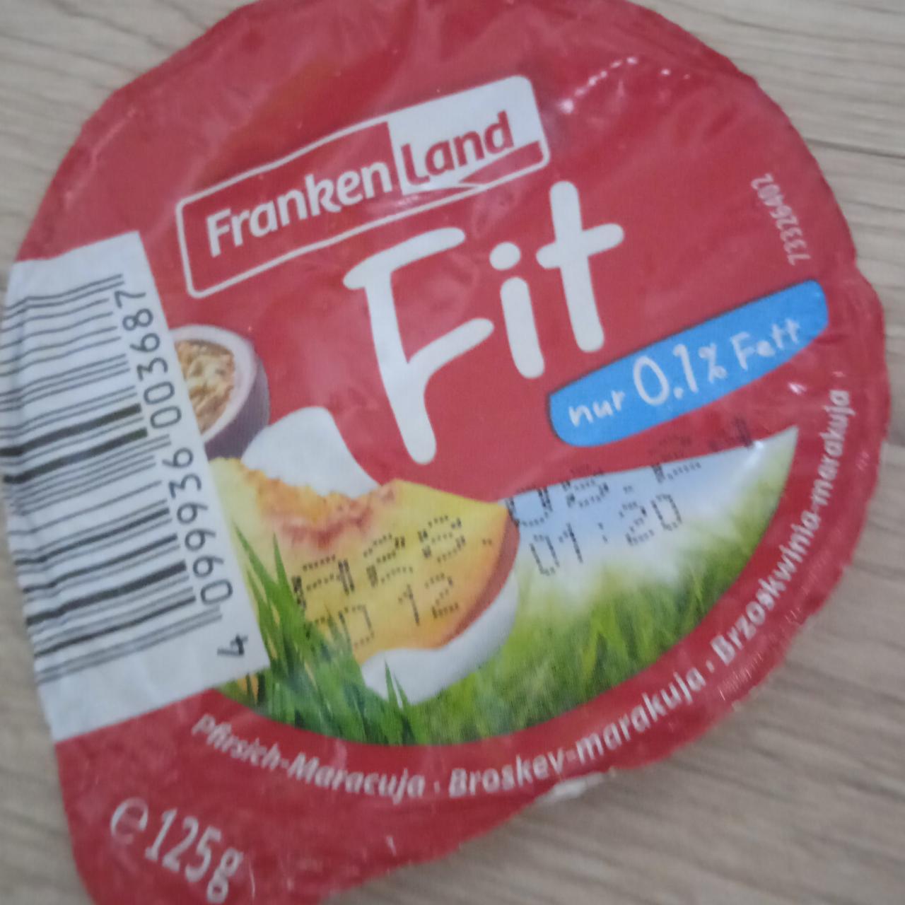 Fotografie - Fit jogurt 0,1%fett broskev marakuja Frankenland