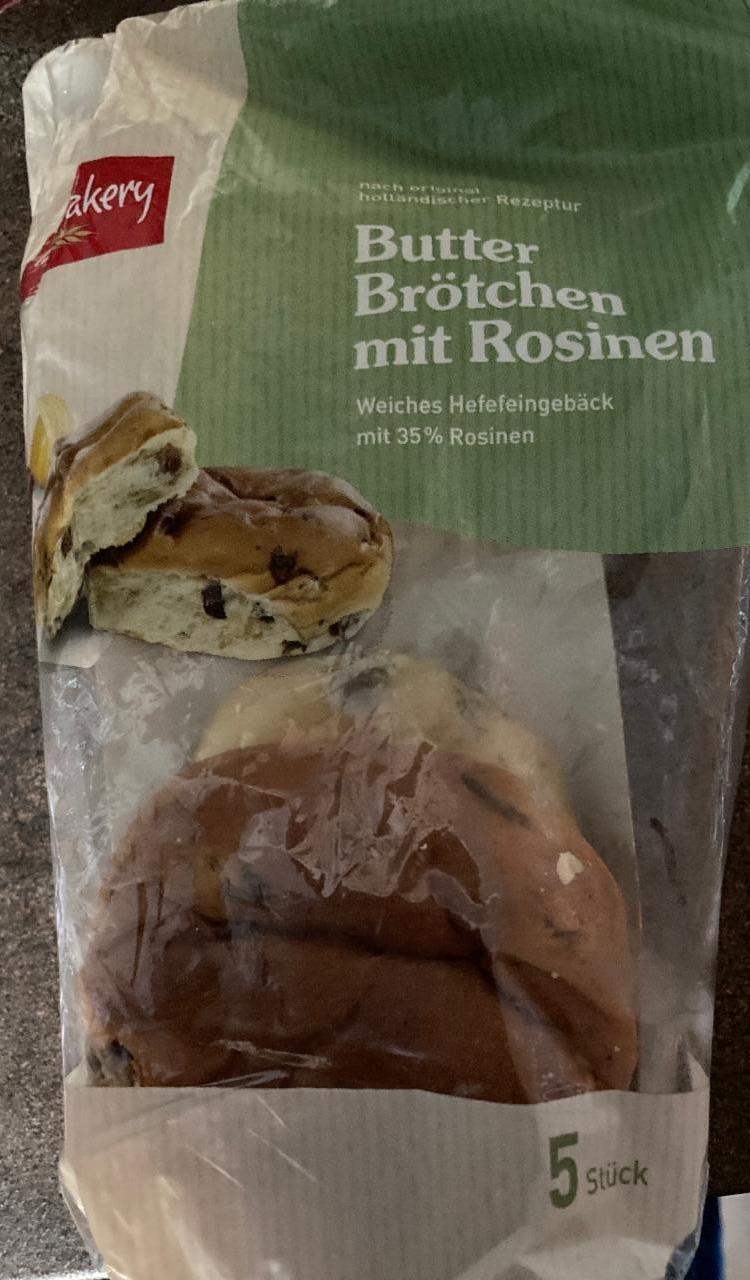 Fotografie - Butter Brötchen mit Rosinen Inter Bakery