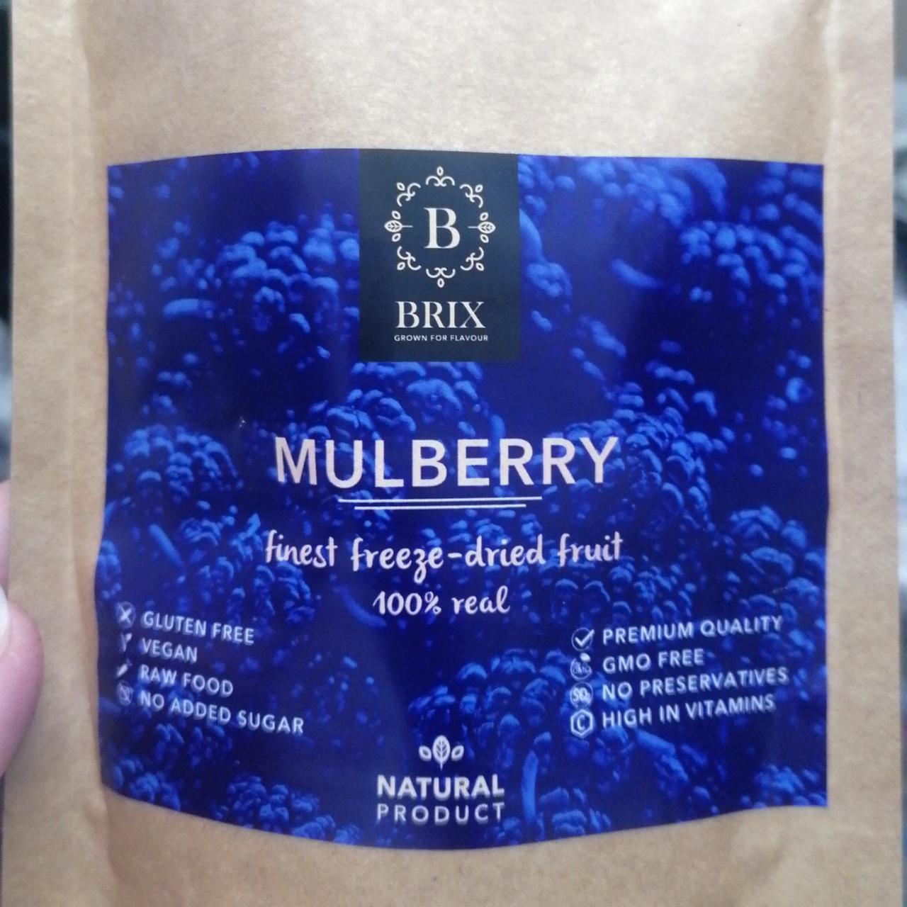 Fotografie - Mulberry finest freeze-dried fruit 100% real brix grown for flavour