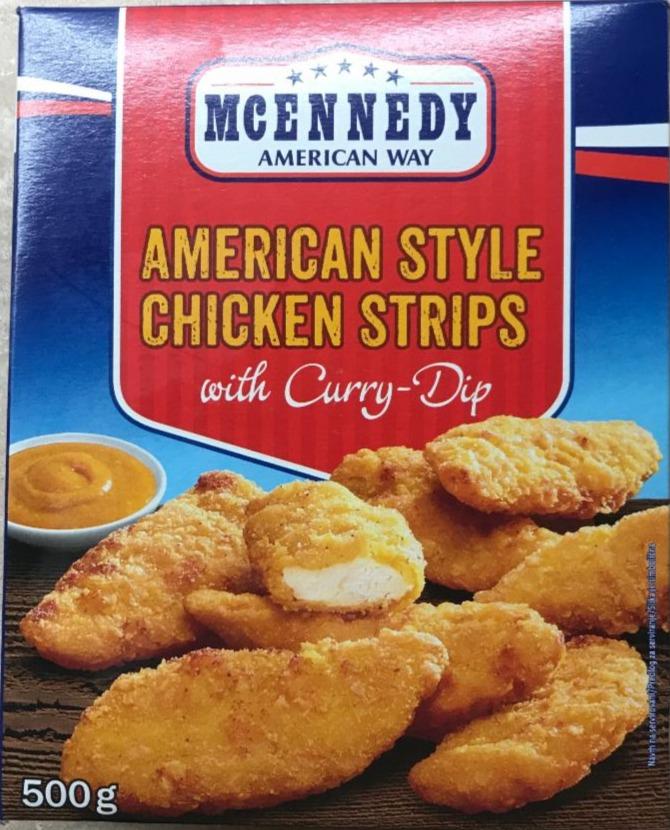 American Style Chicken Way American - a Dip kalorie, nutriční Curry McEnnedy hodnoty kJ Strips with