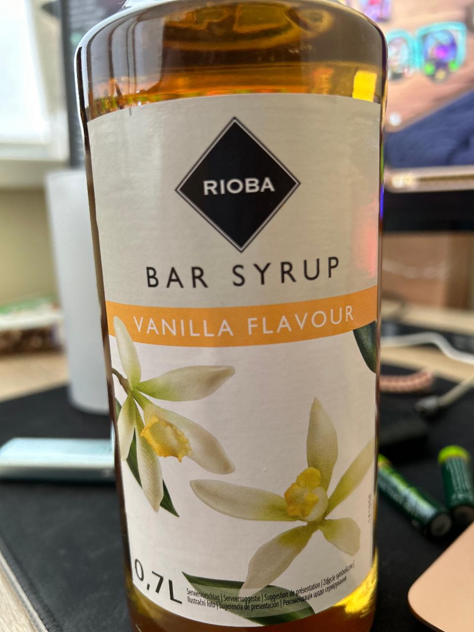 Fotografie - Bar syrup Vanilla Rioba