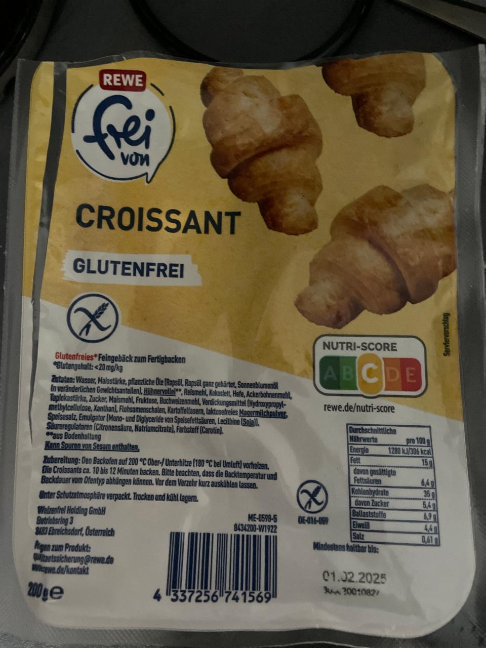 Fotografie - Croissant Rewe frei von