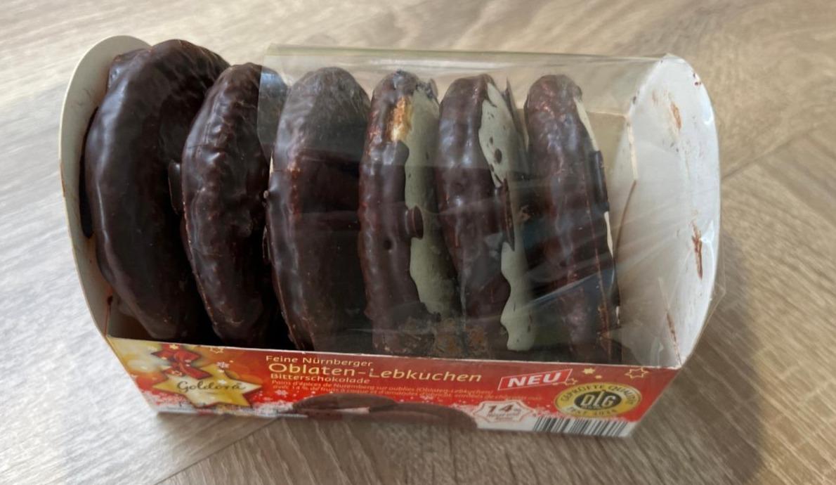 Fotografie - Feine nürnberger oblaten-lebkuchen bitterschokolade Goldora