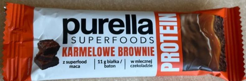 Fotografie - Karamelowe brownie protein Purella Superfoods