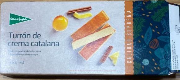 Fotografie - Turrón de crema catalana El corte Inglés