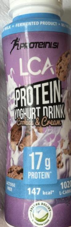 Fotografie - Protein yoghurt drink cookies cream Proteini.si