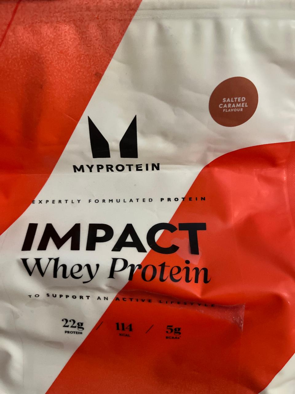 Fotografie - Impact whey protein salted caramel Myprotein