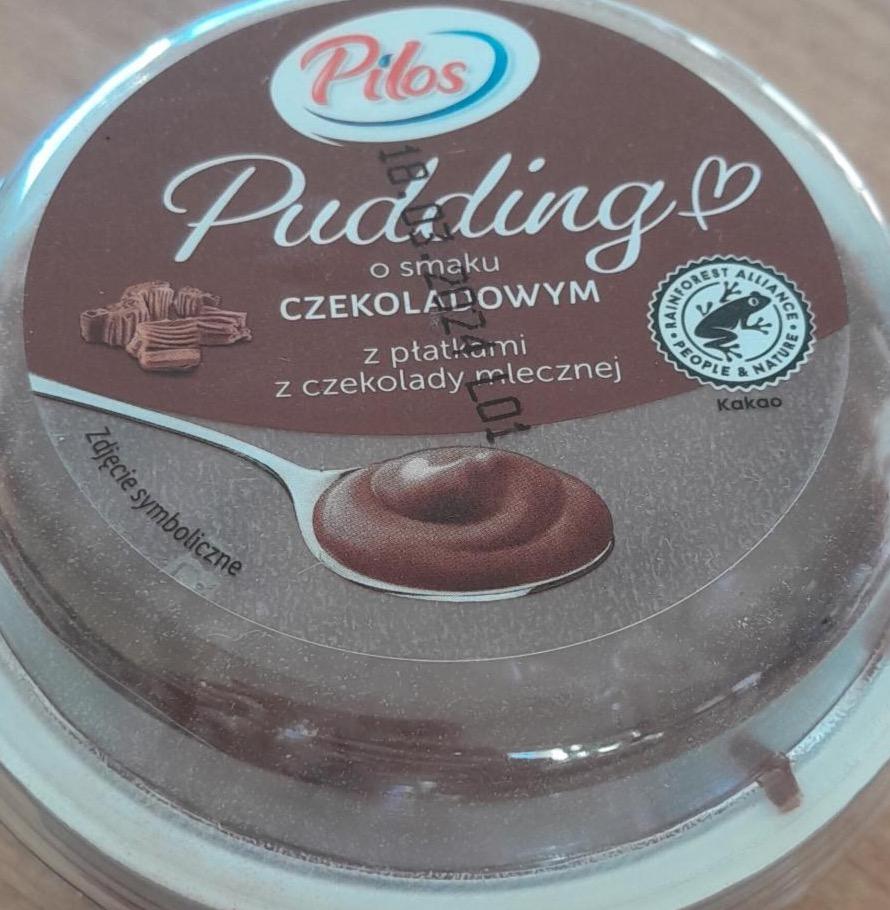 Fotografie - Pudding o smaku czekoladowym z płatkami z czekolady mlecznej Pilos