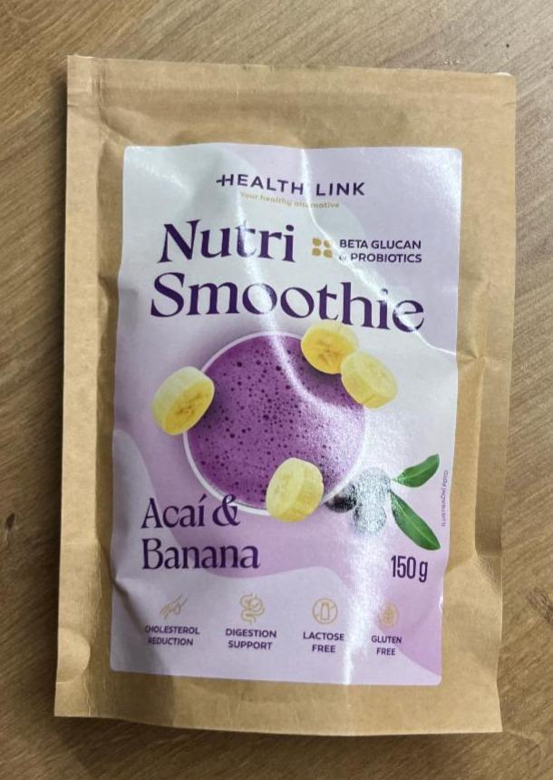 Fotografie - Nutri smoothie acaí & banana Health Link