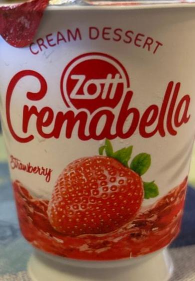 Fotografie - Cremabella cream dessert strawberry Zott