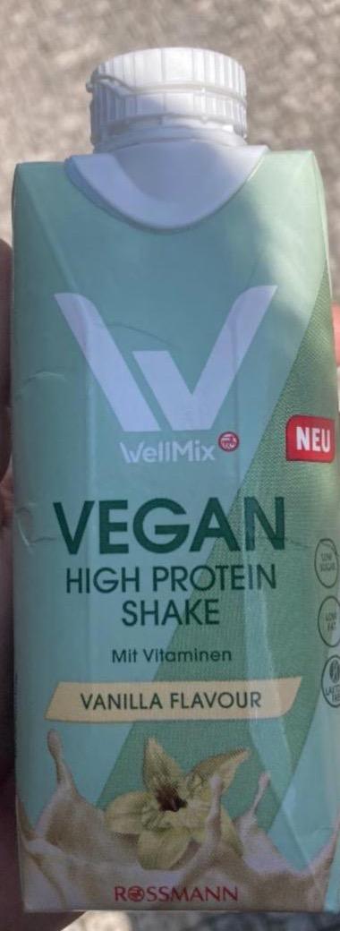 Fotografie - Vegan high protein shake vanilla flavour WellMix