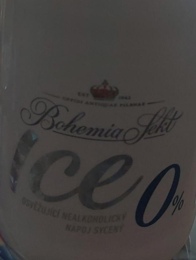 Fotografie - Ice 0% osvěžující nealkoholický nápoj sycený Bohemia Sekt