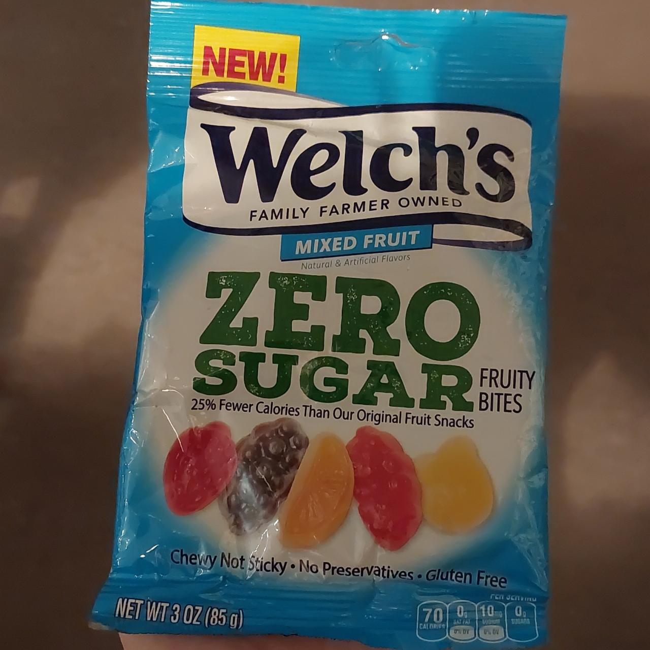 Fotografie - Mixed fruit zero sugar fruity bites Welch's