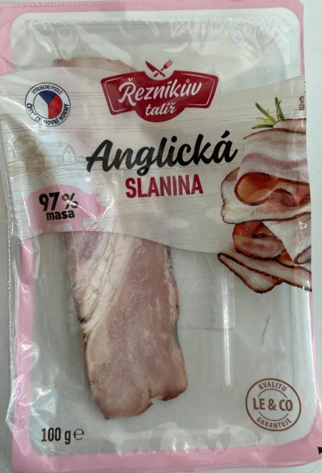Fotografie - Anglická slanina 97% masa Řezníkův talíř