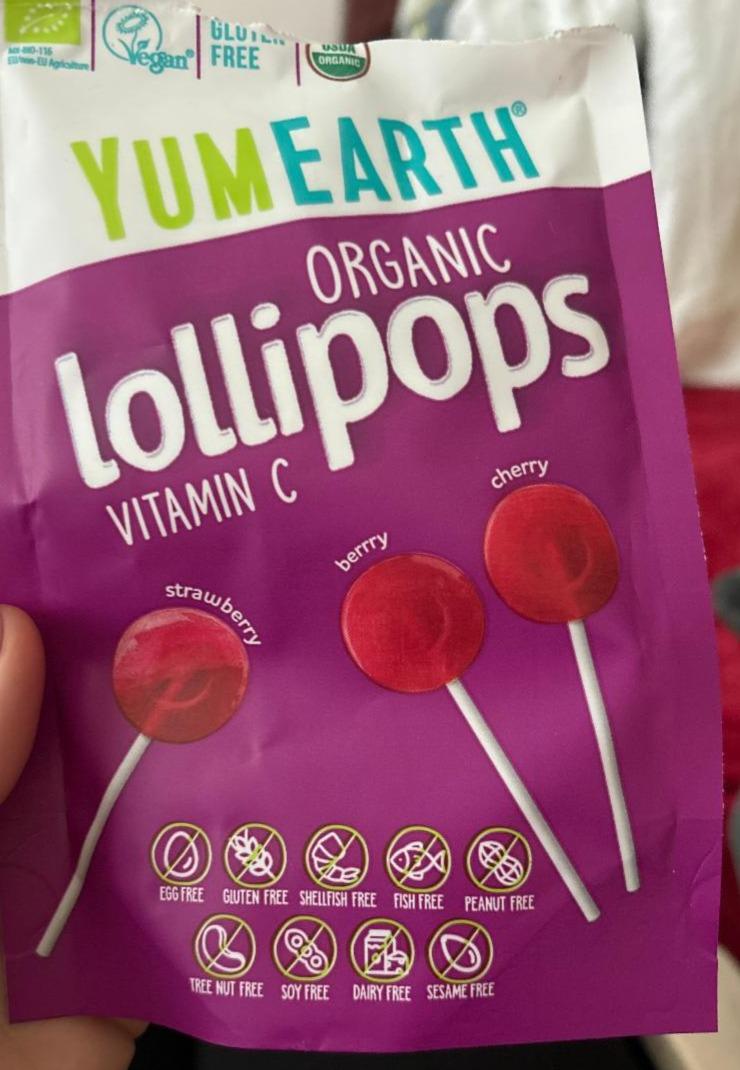 Fotografie - Organic lollipops vitamin C YumEarth