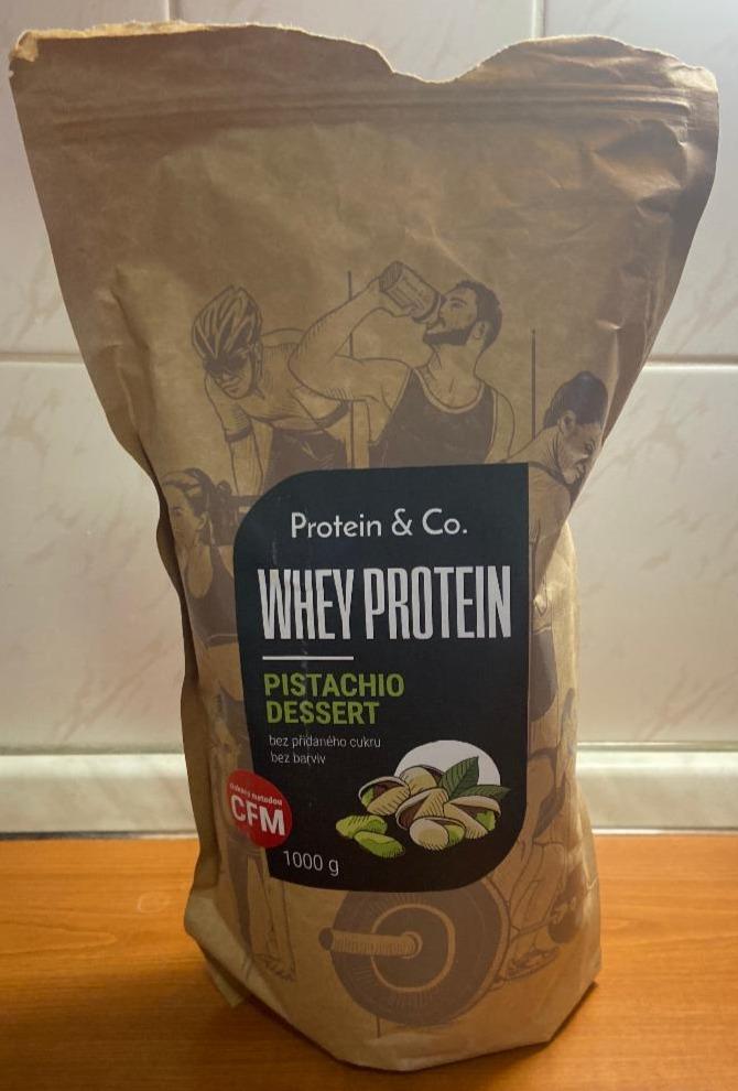 Fotografie - CFM whey protein pistachio desert Protein & Co.