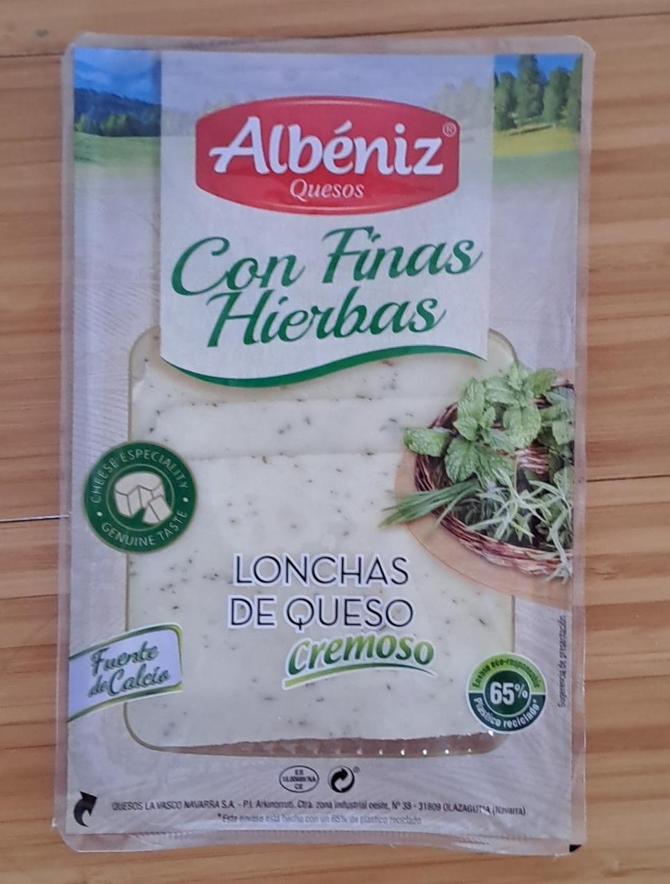 Fotografie - Lonchas de queso cremoso con finas hierbas Albéniz