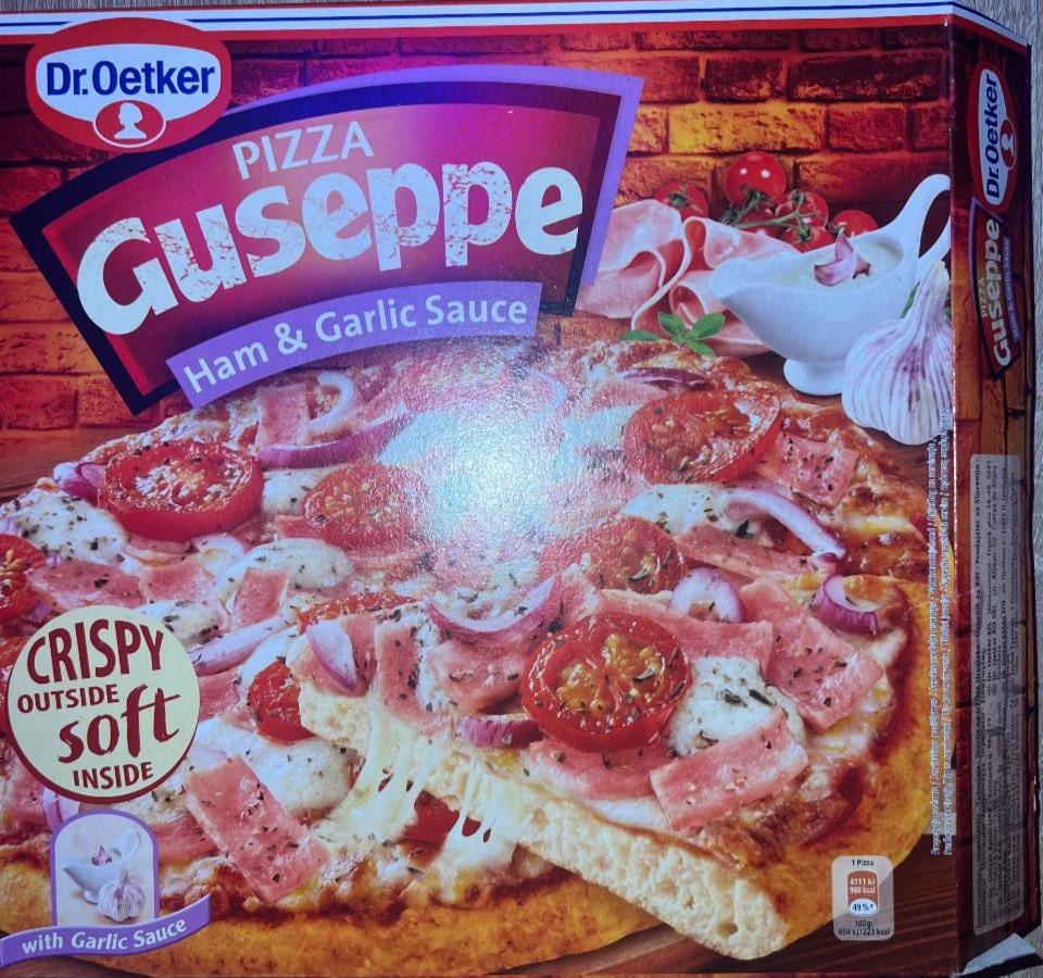 Fotografie - Pizza guseppe ham & garlic sauce Dr.Oetker